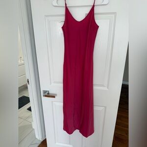 Uniqlo Vibrant Pink Maxi Dress